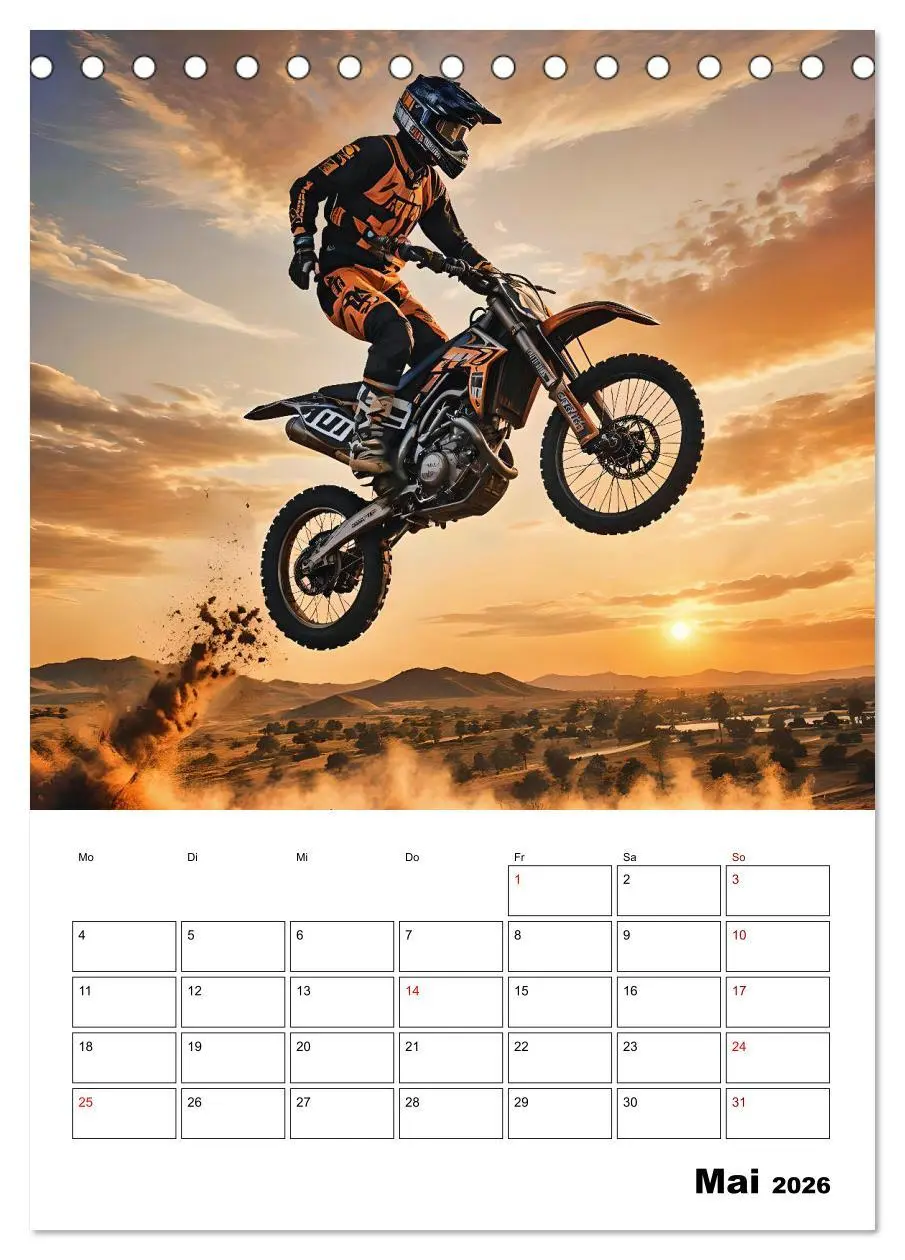 Bild: 9783457266335 | Vollgas und Adrenalin - Motocross-Action pur! (Tischkalender 2026...