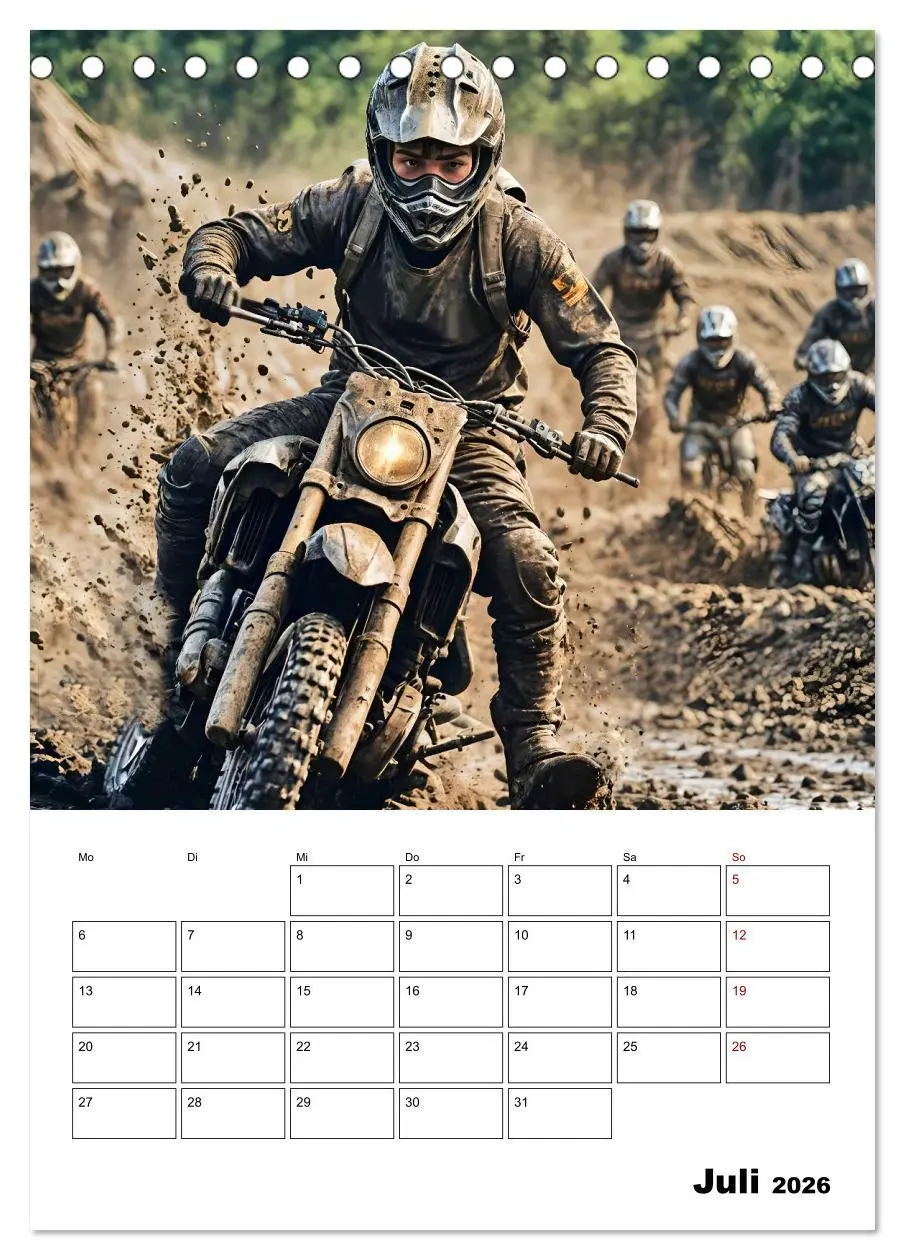 Bild: 9783457266335 | Vollgas und Adrenalin - Motocross-Action pur! (Tischkalender 2026...