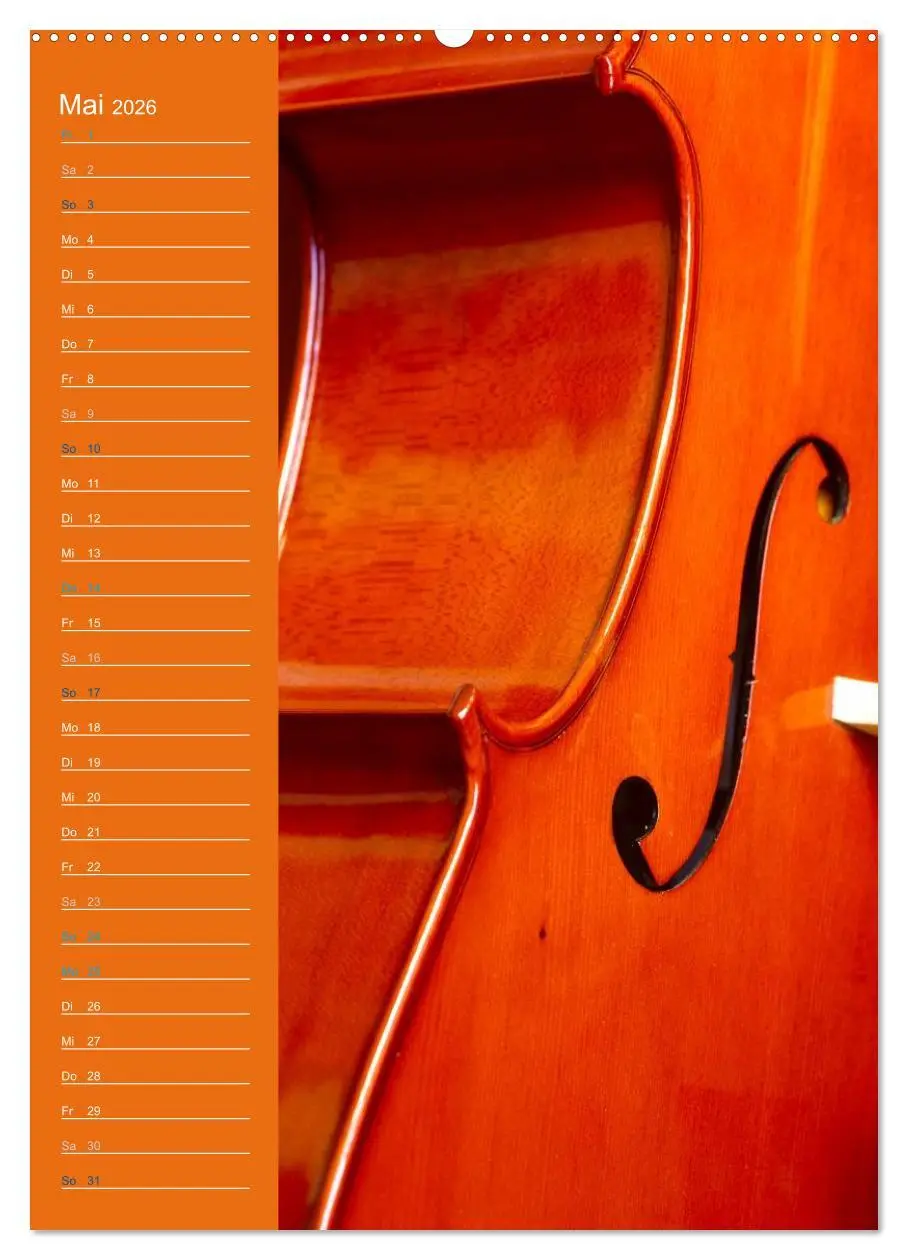 Bild: 9783516426335 | Geliebtes Cello (Wandkalender 2026 DIN A2 hoch), CALVENDO...