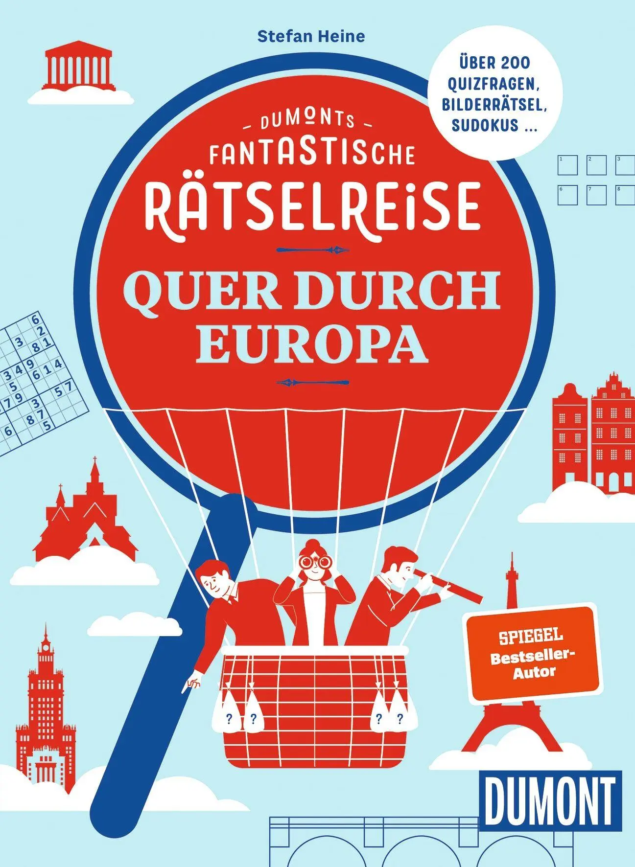 Cover: 9783616036335 | DUMONTs Fantastische Rätselreise Quer durch Europa | Stefan Heine
