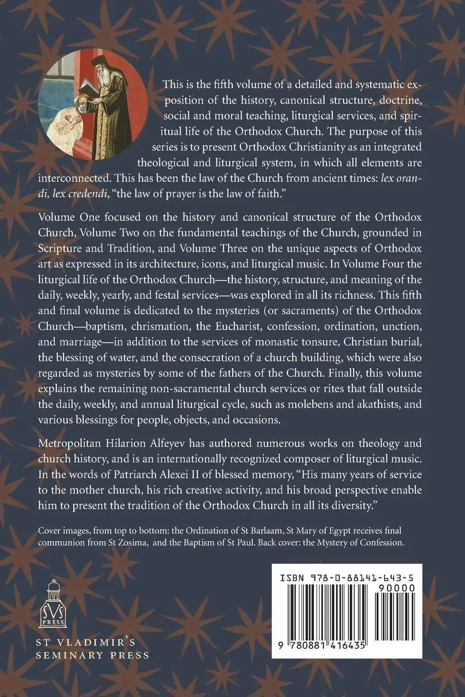 Rückseite: 9780881416435 | Orthodox Christianity Volume V | Sacraments and Other Rites | Alfeyev
