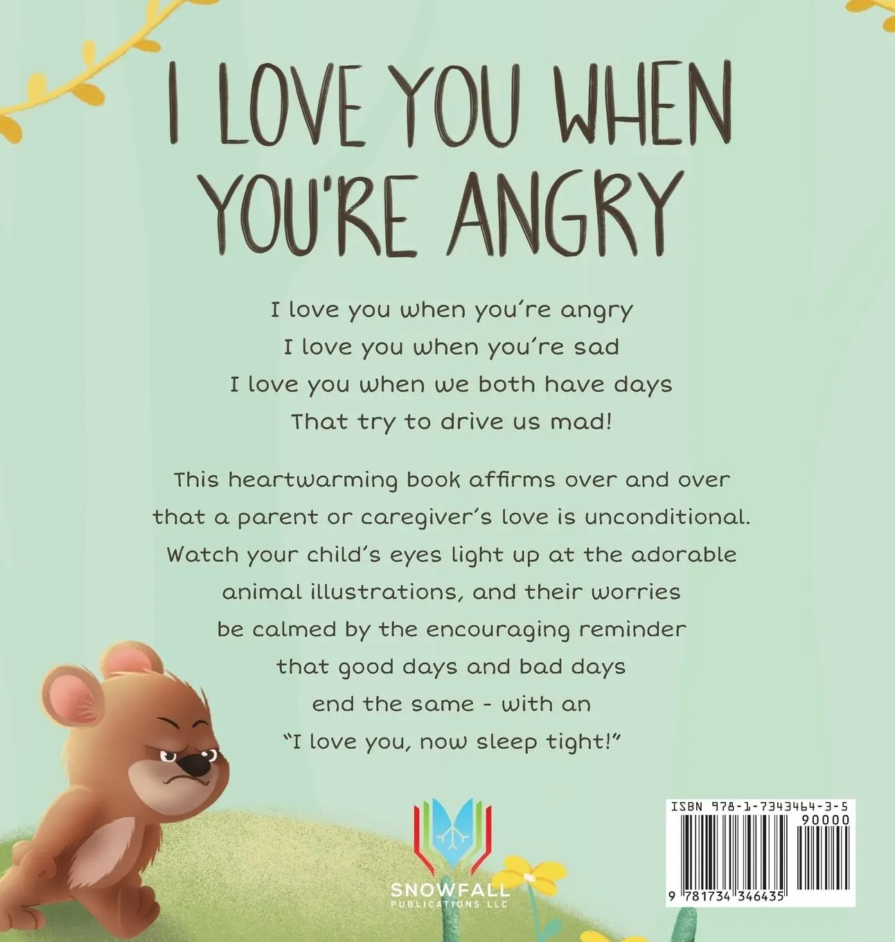 Rückseite: 9781734346435 | I Love You When You're Angry | Erin Winters | Buch | Englisch | 2021