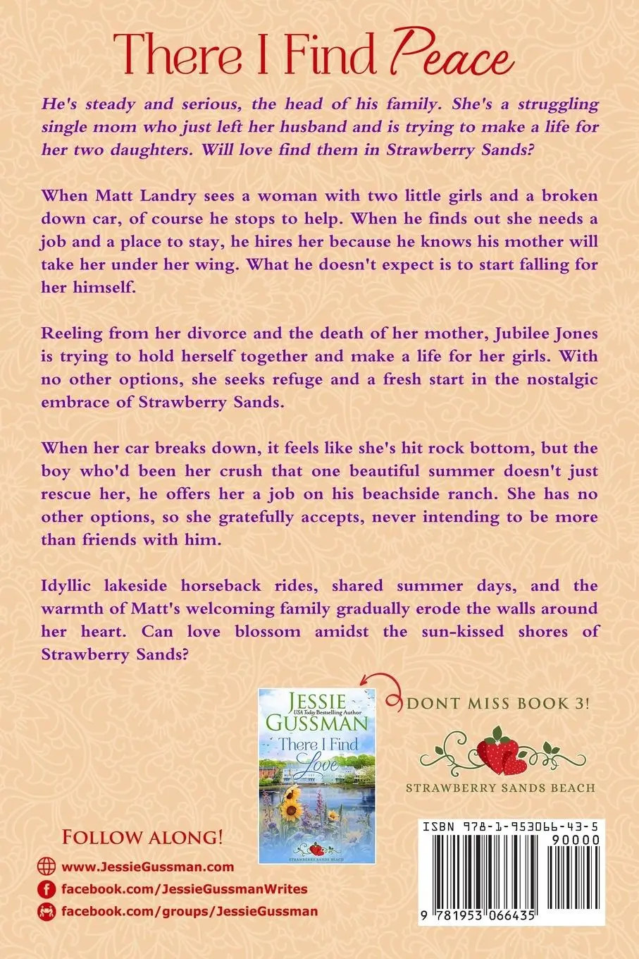 Rückseite: 9781953066435 | There I Find Peace (Strawberry Sands Beach Romance Book 2)...
