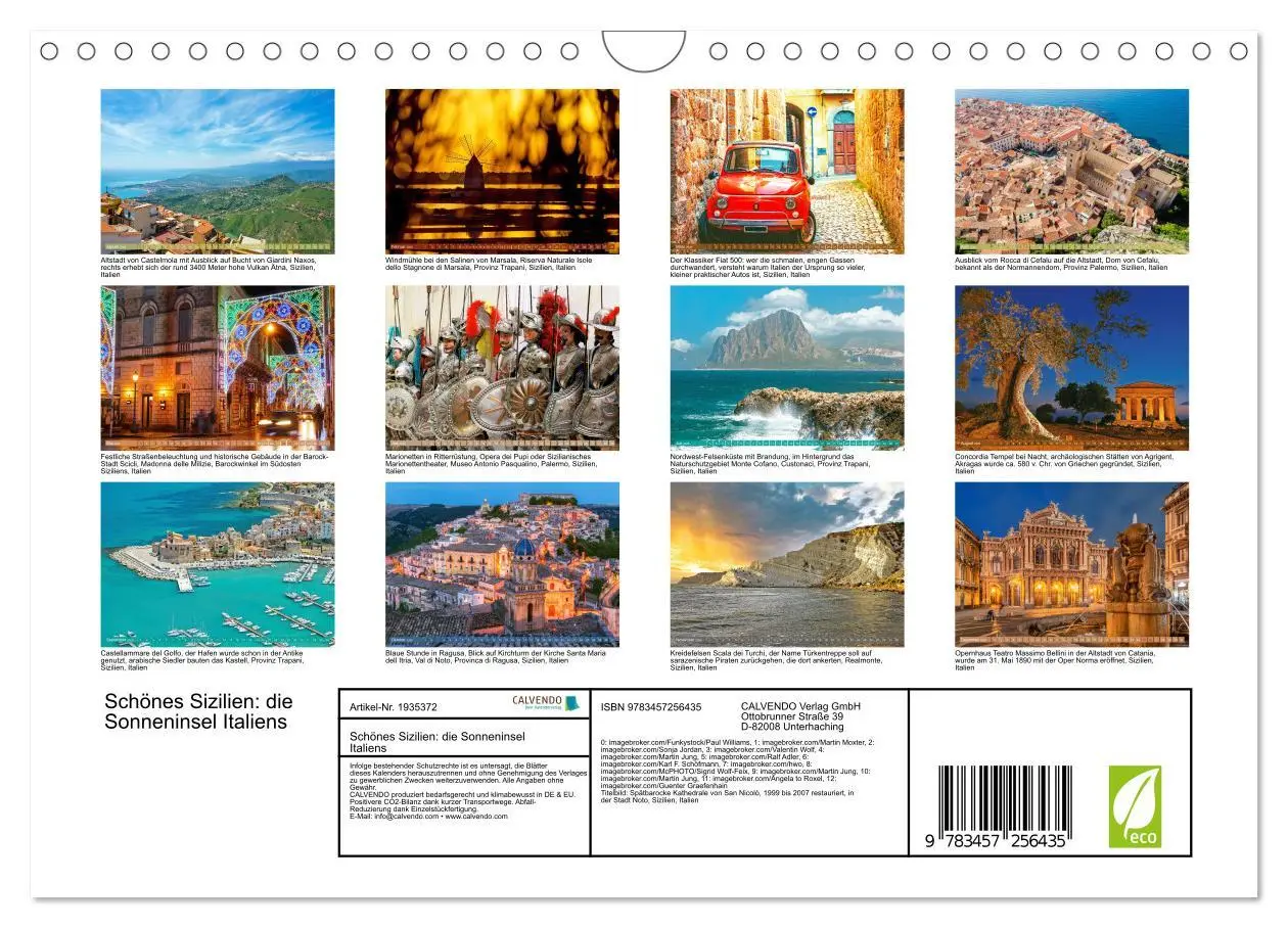 Bild: 9783457256435 | Schönes Sizilien: die Sonneninsel Italiens (Wandkalender 2026 DIN...