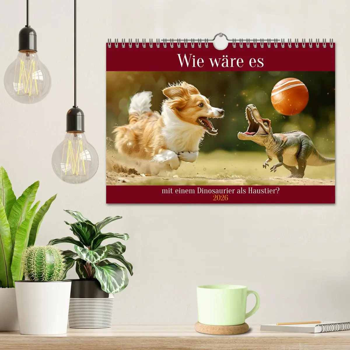 Bild: 9783457326435 | Wie wäre es mit einem Dinosaurier als Haustier? (Wandkalender 2026...