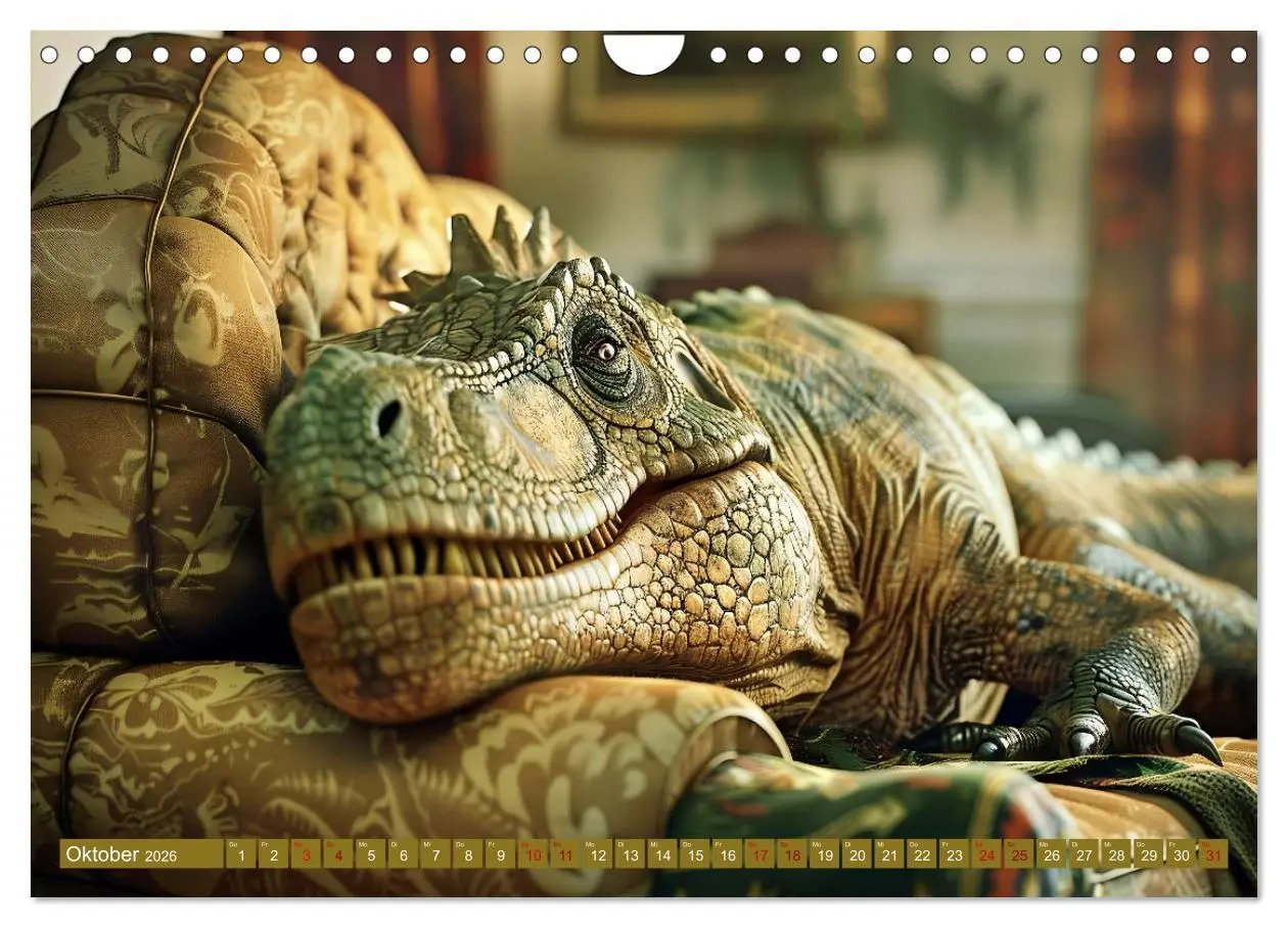 Bild: 9783457326435 | Wie wäre es mit einem Dinosaurier als Haustier? (Wandkalender 2026...
