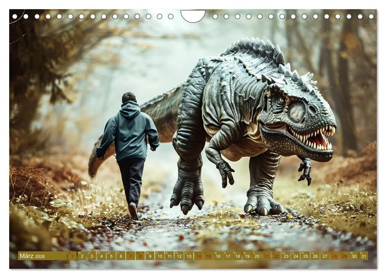 Bild: 9783457326435 | Wie wäre es mit einem Dinosaurier als Haustier? (Wandkalender 2026...