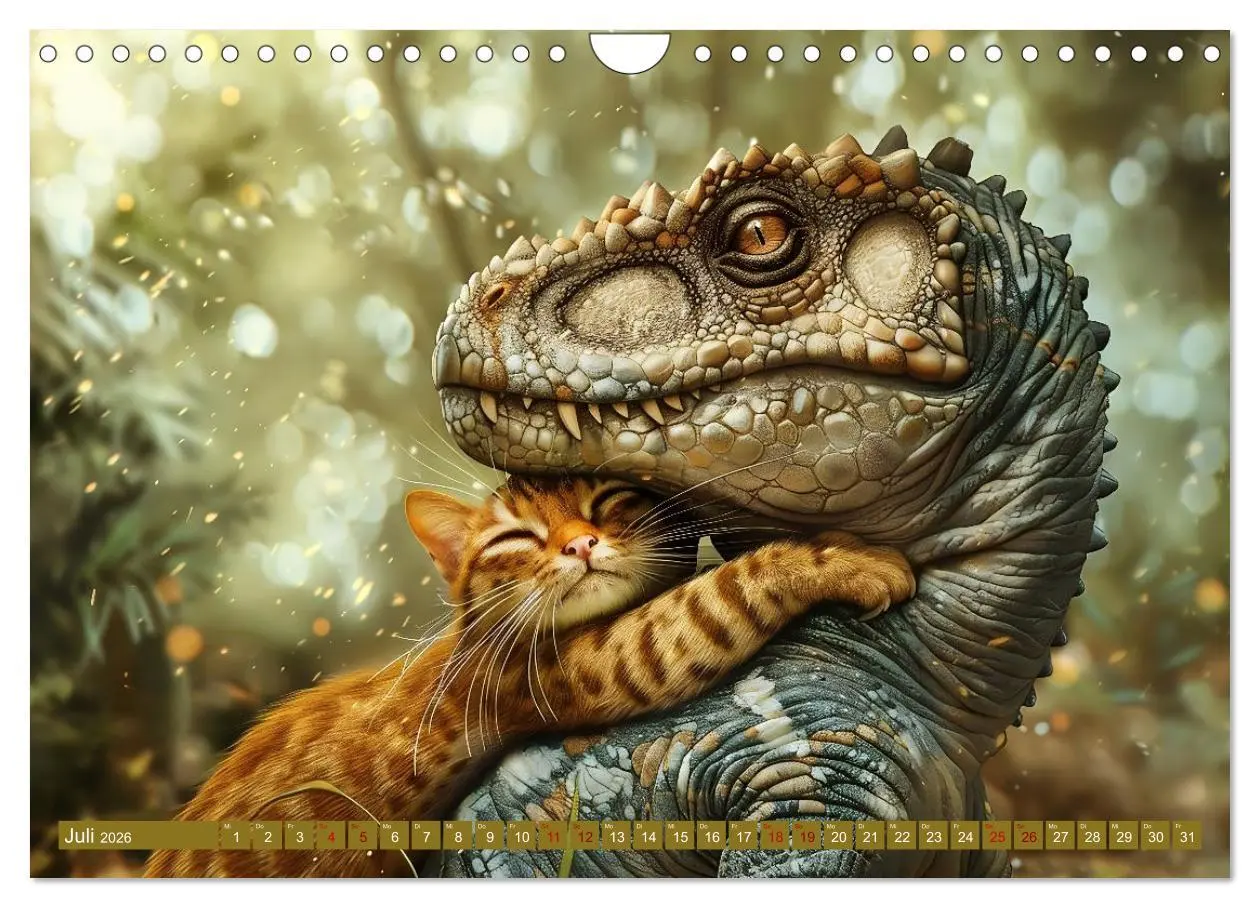 Bild: 9783457326435 | Wie wäre es mit einem Dinosaurier als Haustier? (Wandkalender 2026...