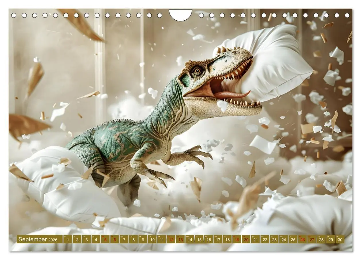 Bild: 9783457326435 | Wie wäre es mit einem Dinosaurier als Haustier? (Wandkalender 2026...