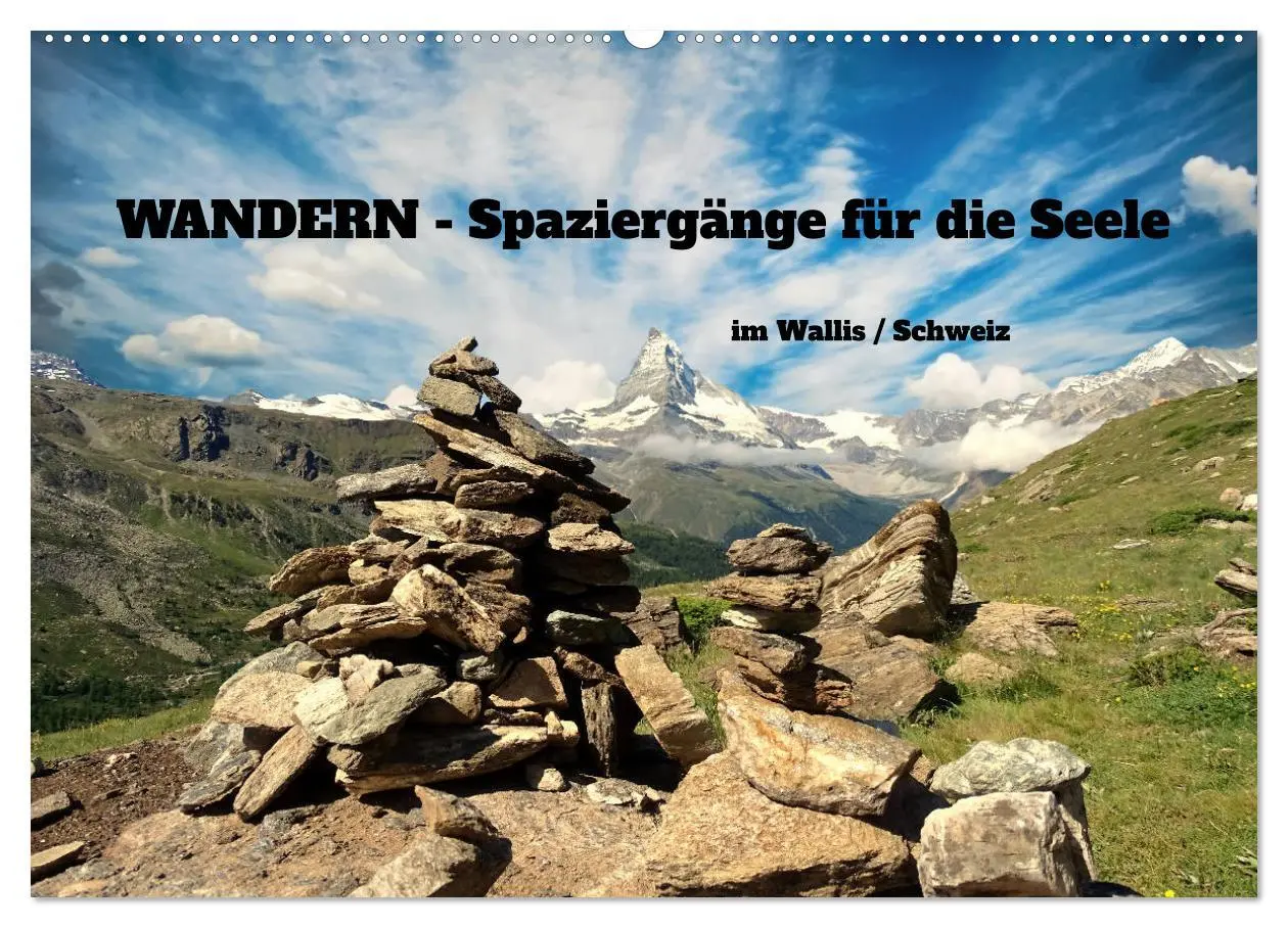 Cover: 9783457636435 | WANDERN - Spaziergänge für die Seele im Wallis / Schweiz...