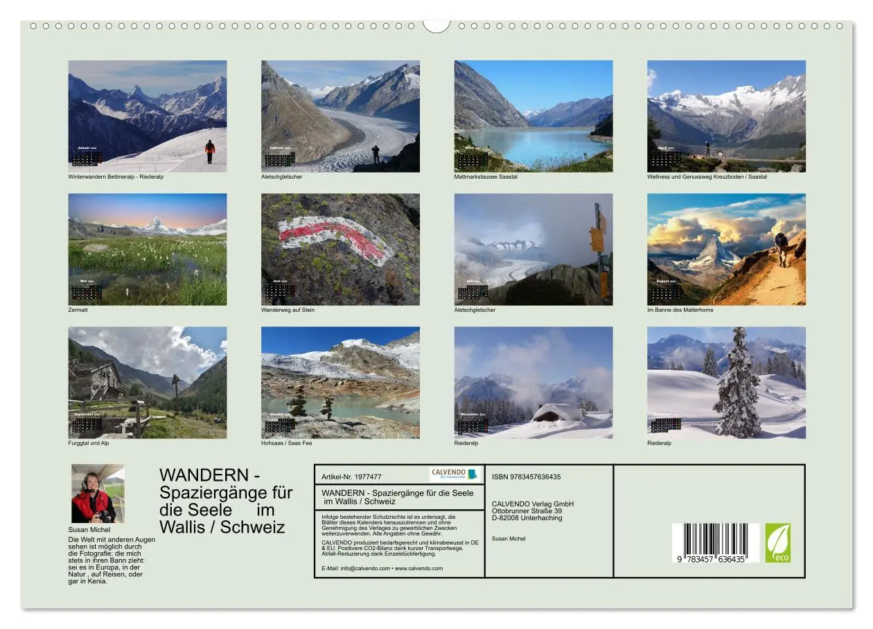 Bild: 9783457636435 | WANDERN - Spaziergänge für die Seele im Wallis / Schweiz...