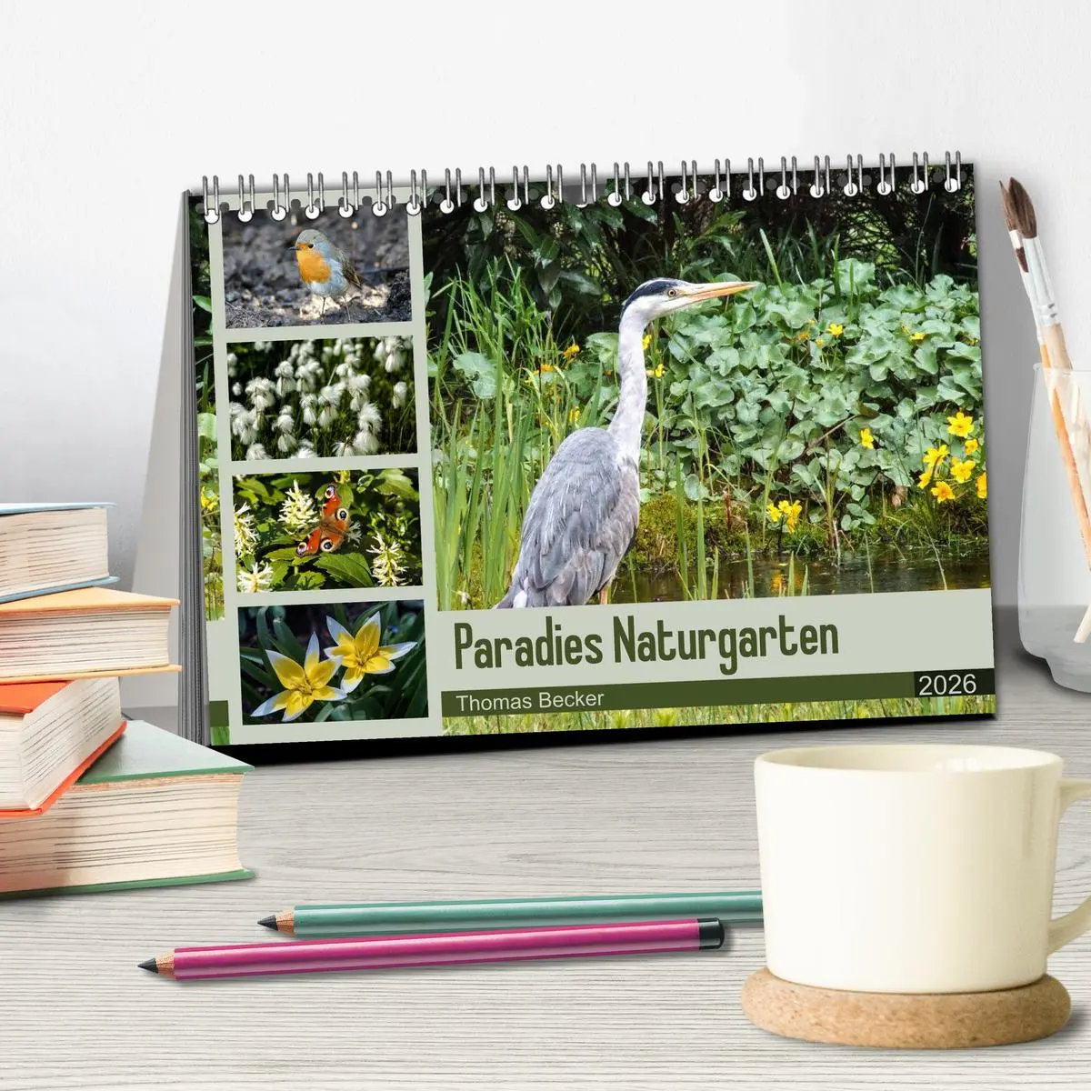 Bild: 9783457946435 | Paradies Naturgarten (Tischkalender 2026 DIN A5 quer), CALVENDO...