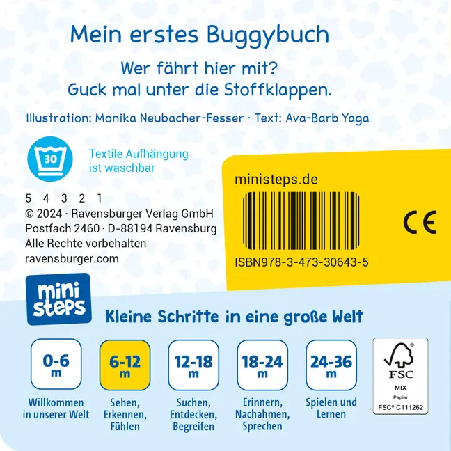 Bild: 9783473306435 | ministeps Mein erstes Buggybuch: Guck mal! Erste Fahrzeuge - ab 6...