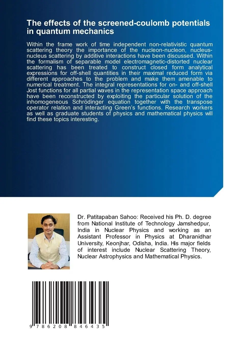 Rückseite: 9786208846435 | The effects of the screened-coulomb potentials in quantum mechanics