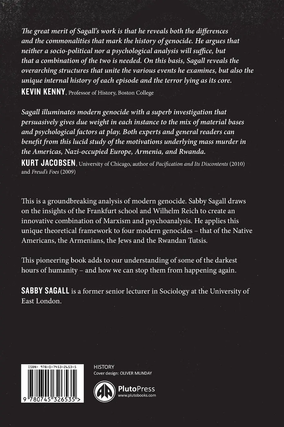 Rückseite: 9780745326535 | Final Solutions | Human Nature, Capitalism and Genocide | Sabby Sagall