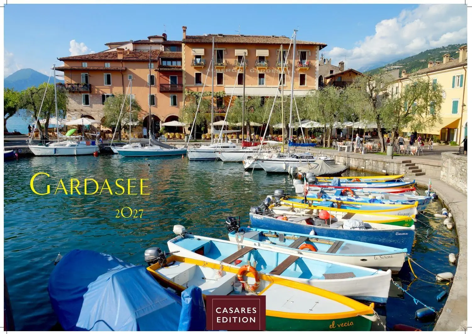 Cover: 9781835246535 | Gardasee Kalender 2027 - Wandkalender Fotokalender Italien 35x50cm-...