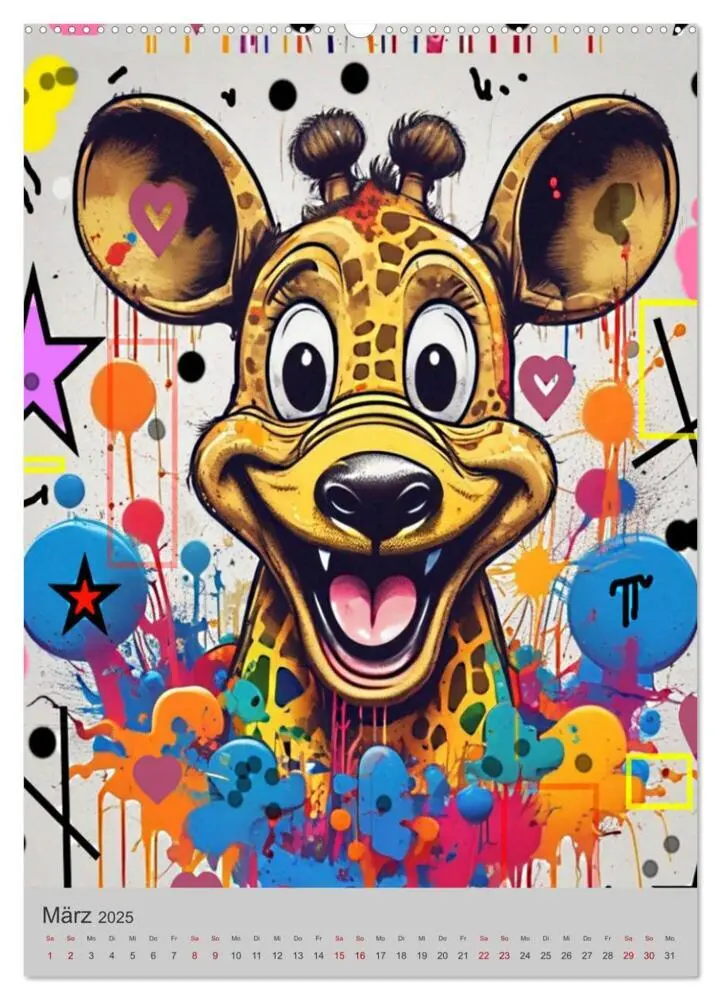 Bild: 9783457176535 | Coole Tiere der Pop Art (hochwertiger Premium Wandkalender 2025 DIN...