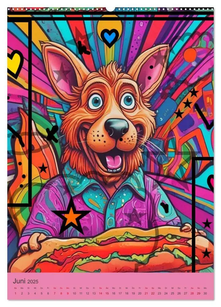 Bild: 9783457176535 | Coole Tiere der Pop Art (hochwertiger Premium Wandkalender 2025 DIN...