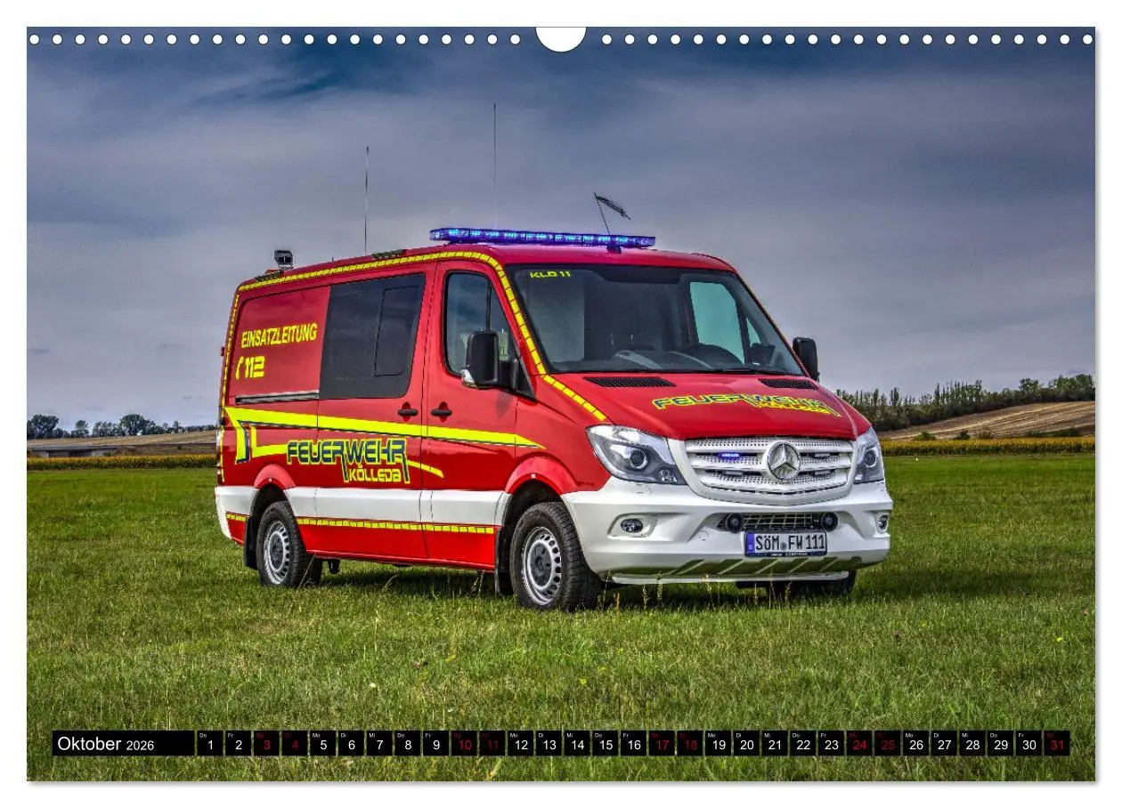 Bild: 9783457626535 | Feuerwehrfahrzeuge (Wandkalender 2026 DIN A3 quer), CALVENDO...