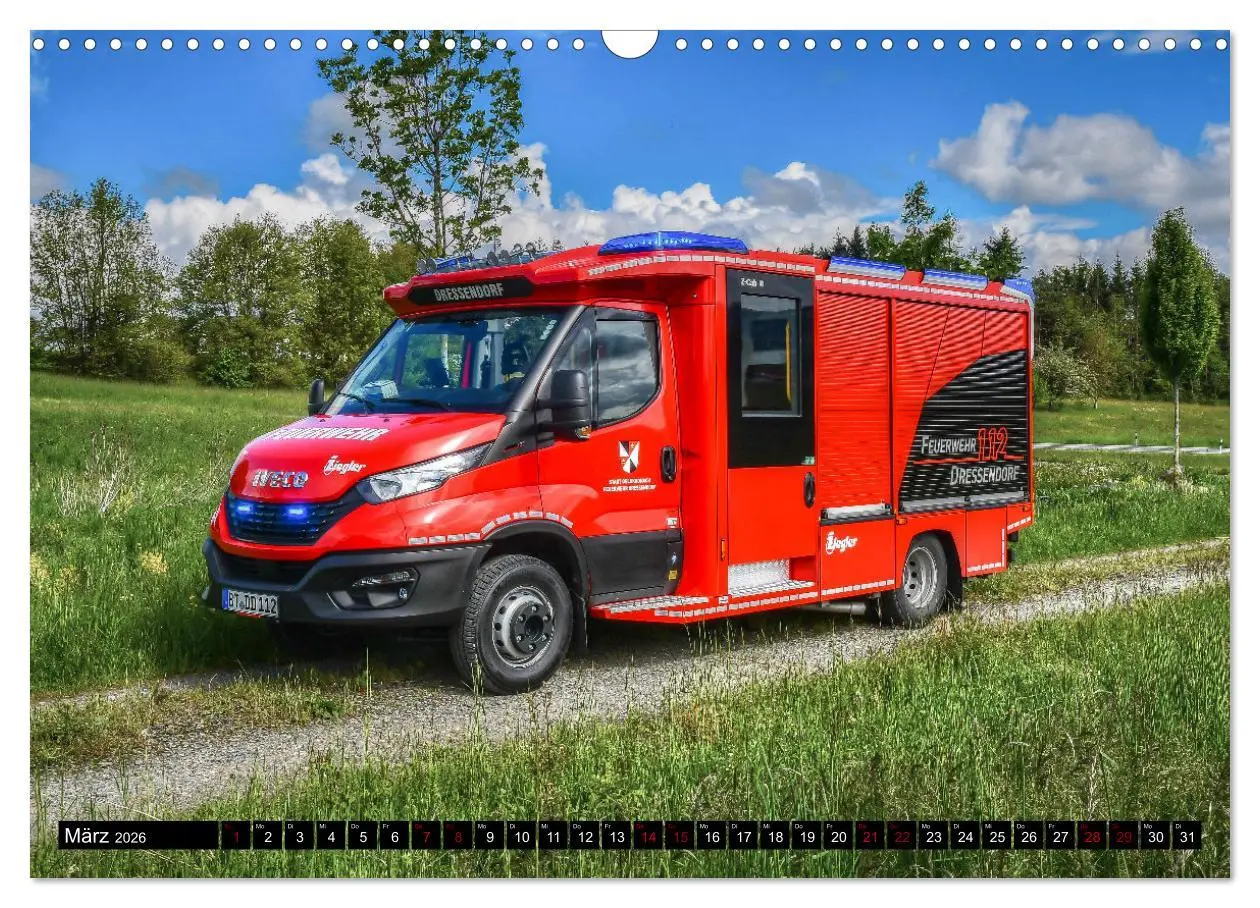 Bild: 9783457626535 | Feuerwehrfahrzeuge (Wandkalender 2026 DIN A3 quer), CALVENDO...