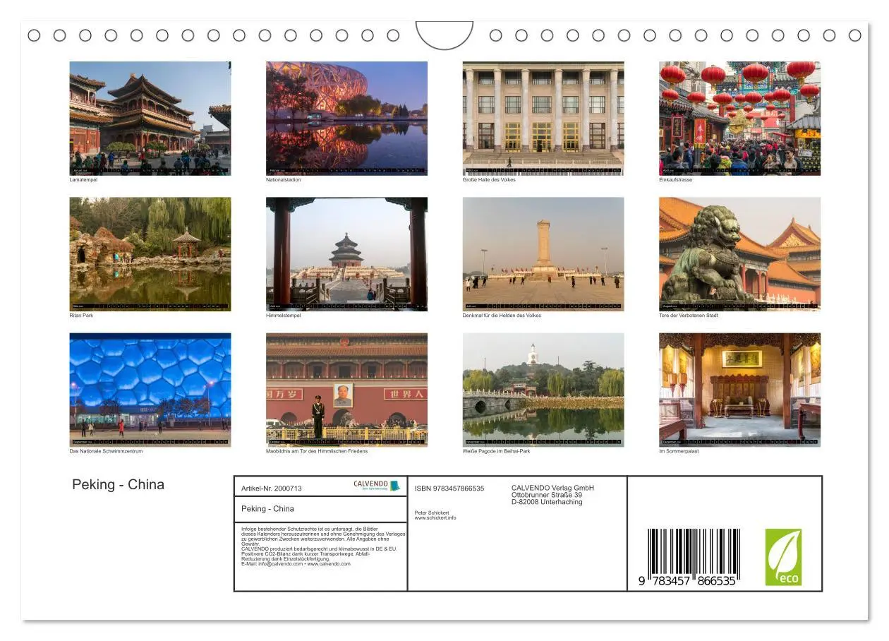 Bild: 9783457866535 | Peking - China (Wandkalender 2026 DIN A4 quer), CALVENDO...