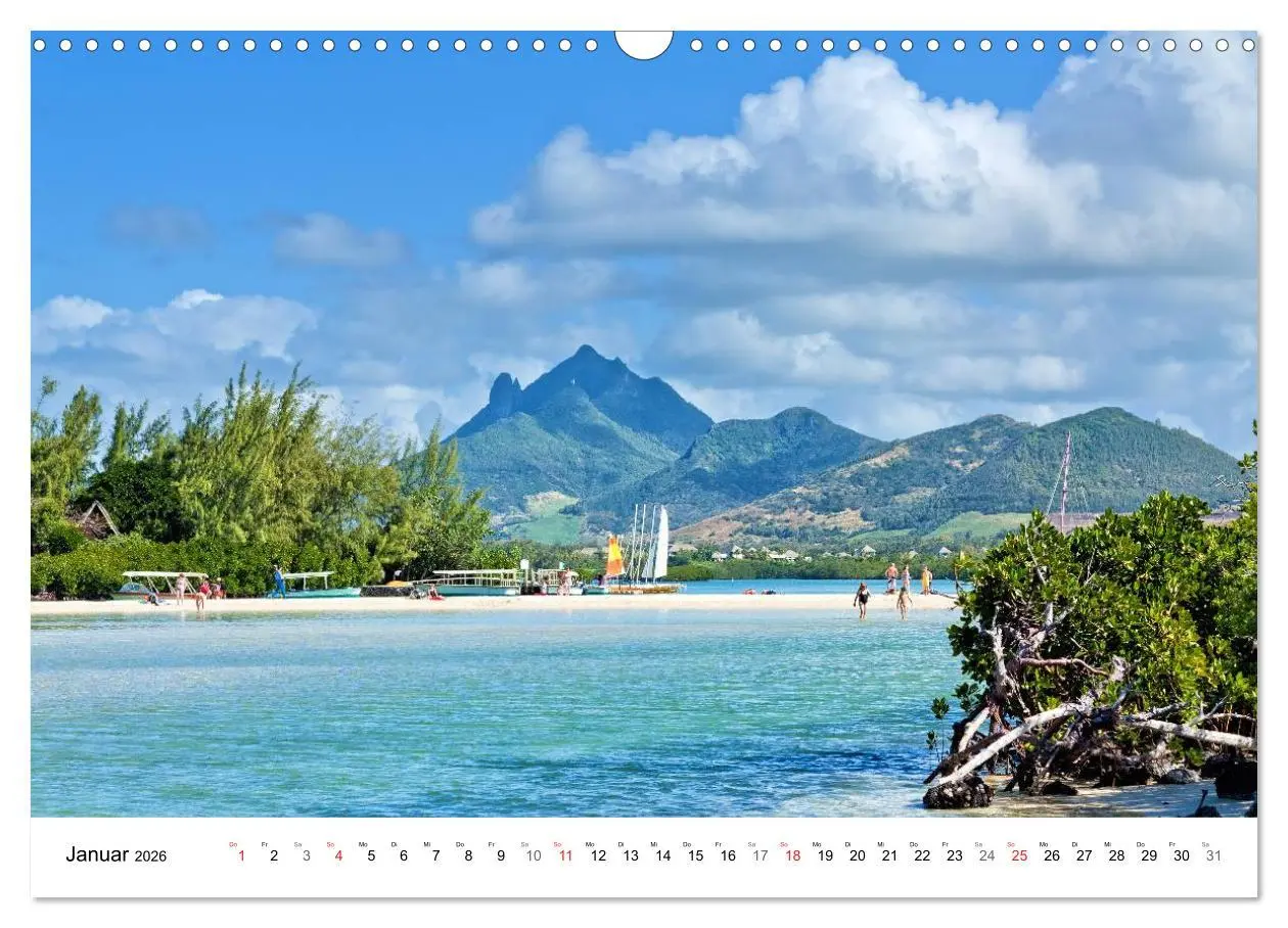 Bild: 9783516196535 | Inselparadies Mauritius (Wandkalender 2026 DIN A3 quer), CALVENDO...