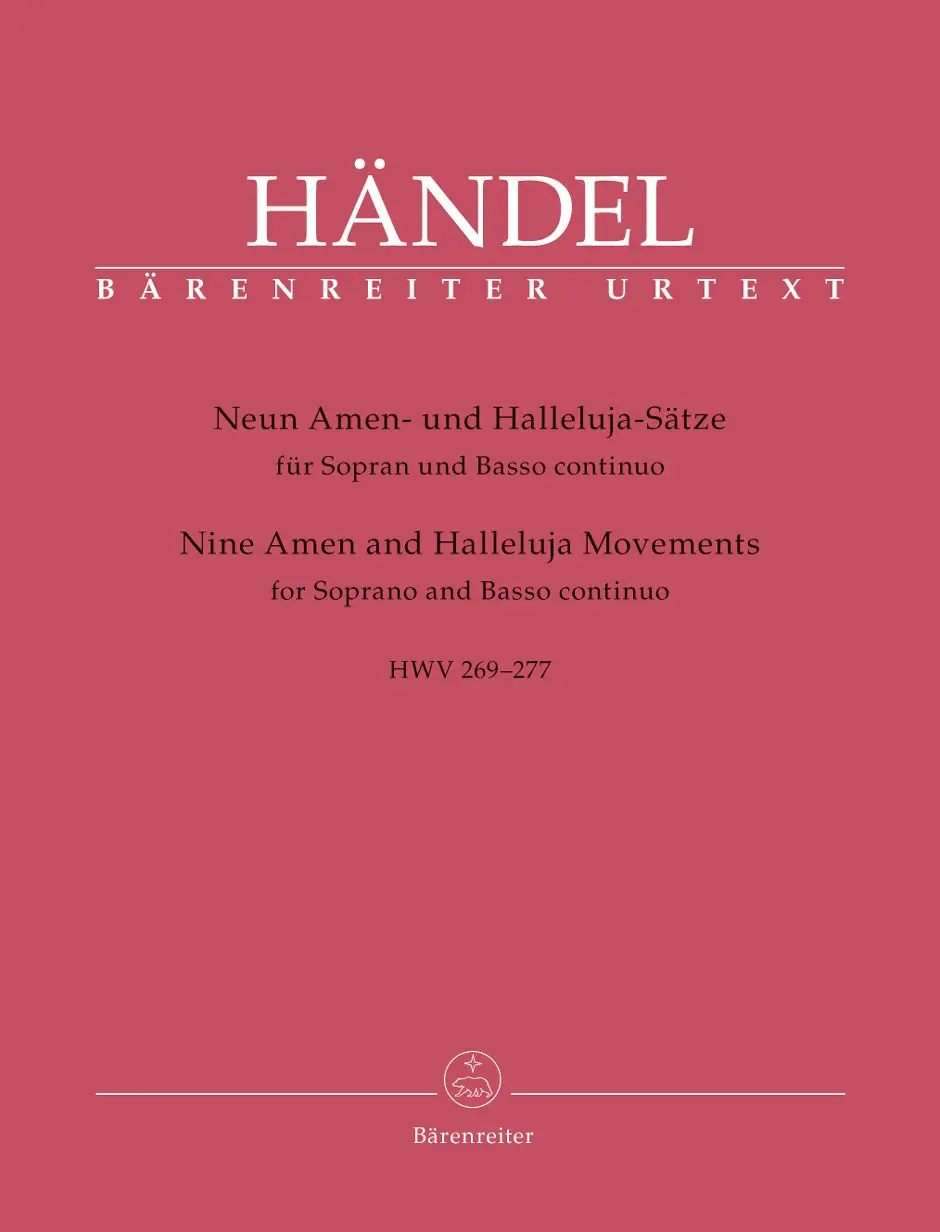Cover: 9790006536535 | Nine Amen And Halleluja Movements | Georg Friedrich Händel | Buch