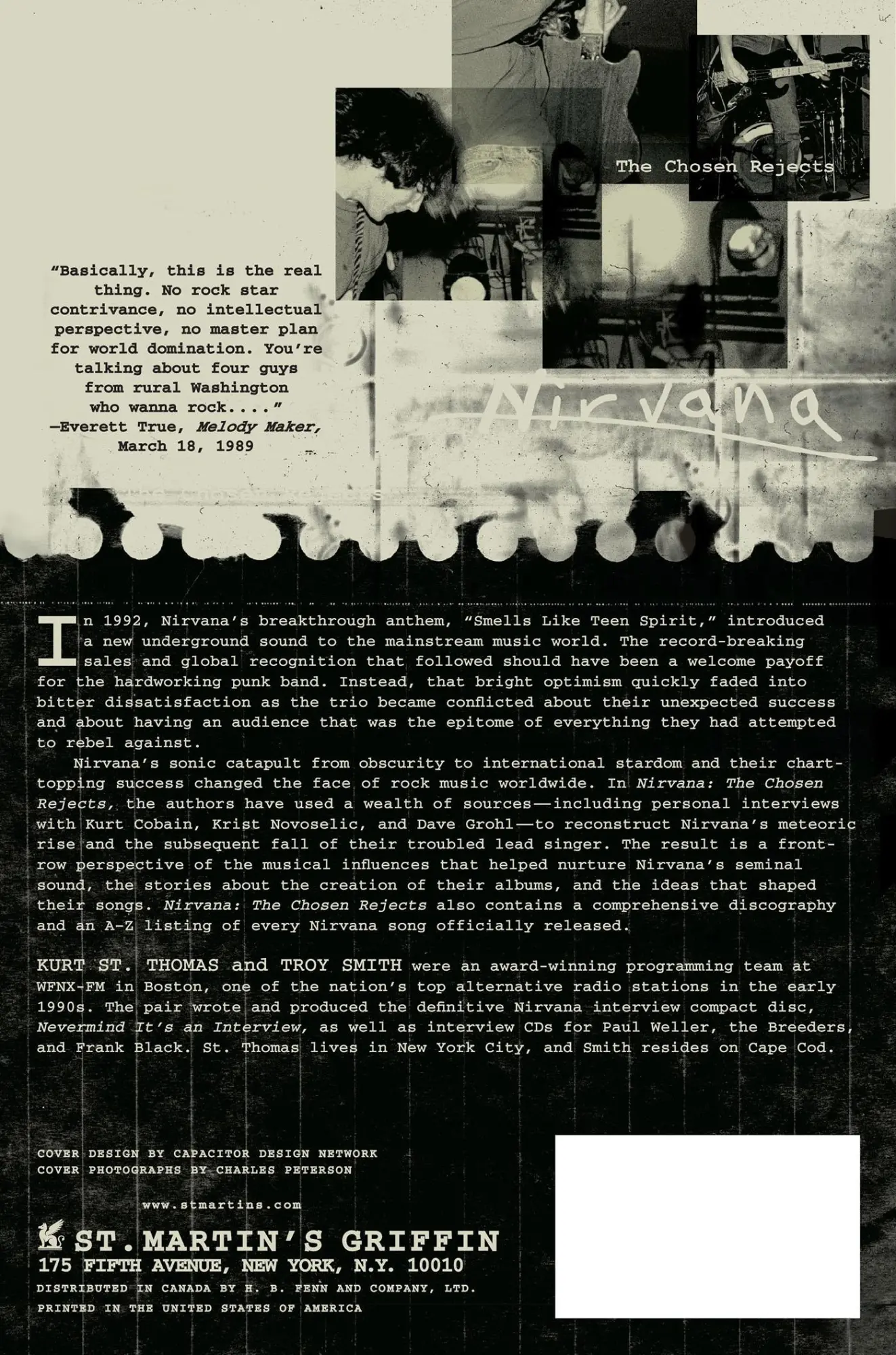 Rückseite: 9780312206635 | Nirvana | The Chosen Rejects | Kurt St Thomas | Taschenbuch | Englisch