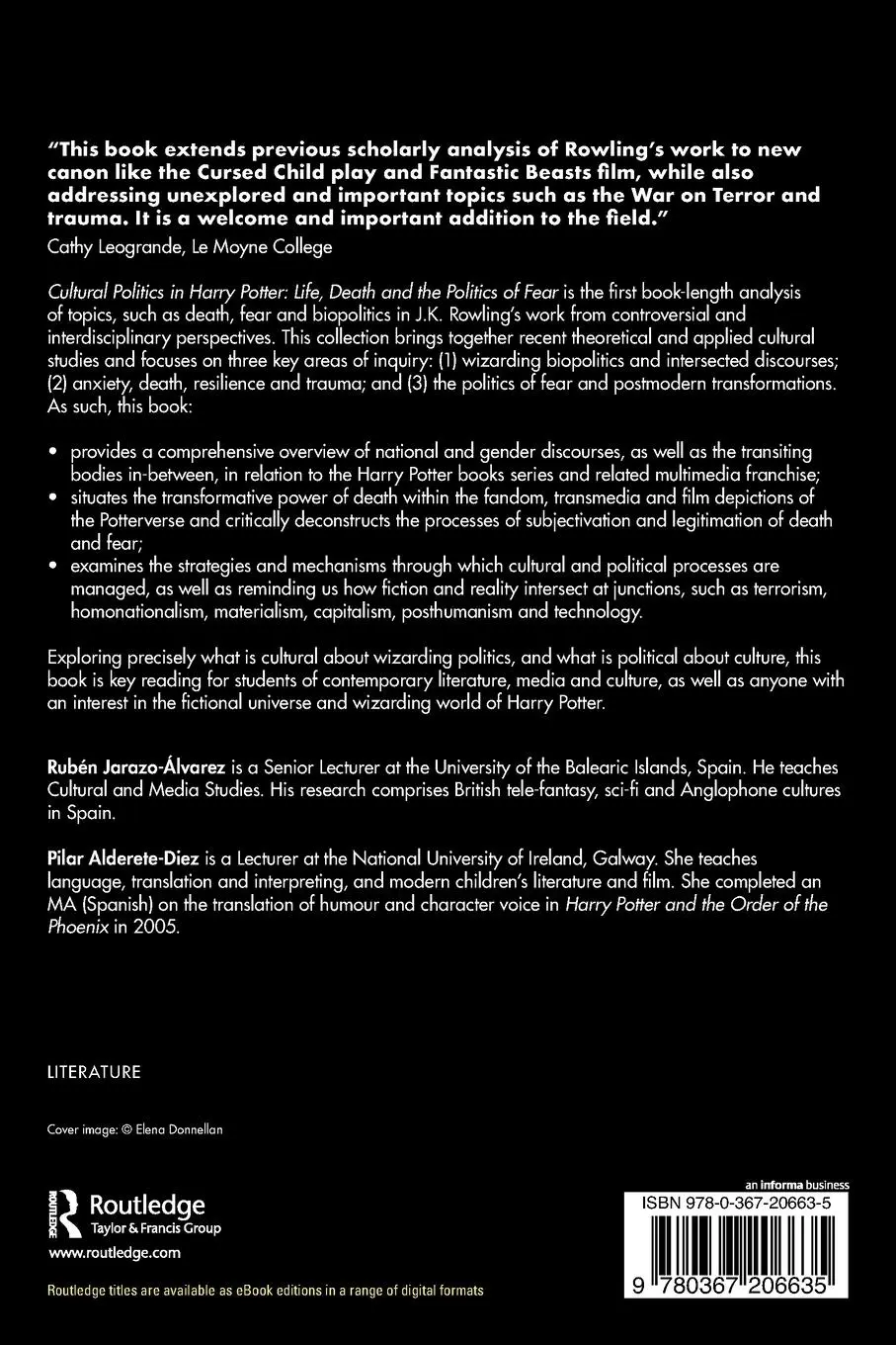 Rückseite: 9780367206635 | Cultural Politics in Harry Potter | Rubén Jarazo-Álvarez (u. a.)