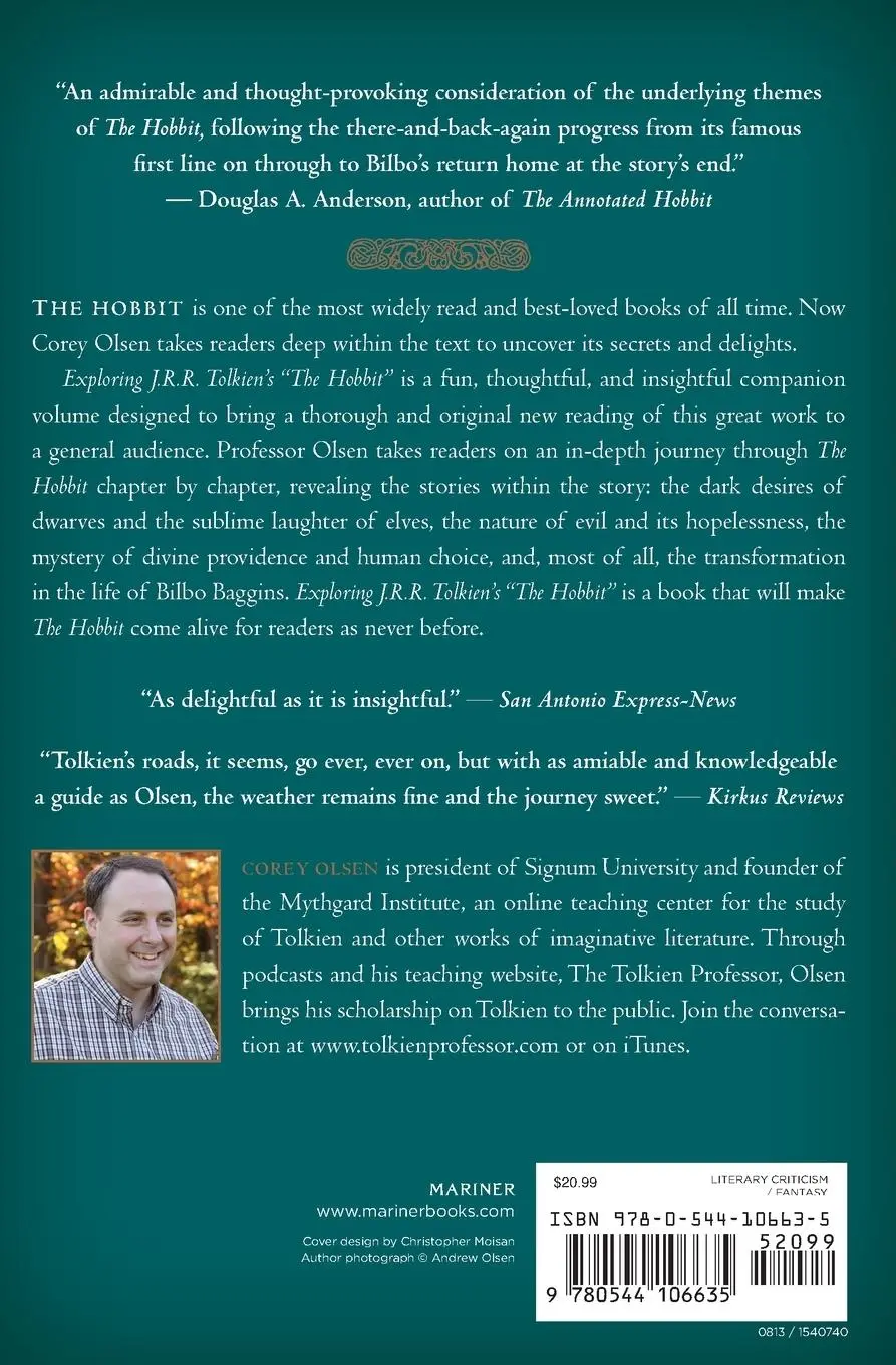 Rückseite: 9780544106635 | Exploring J.R.R. Tolkien's "The Hobbit" | Corey Olsen | Taschenbuch