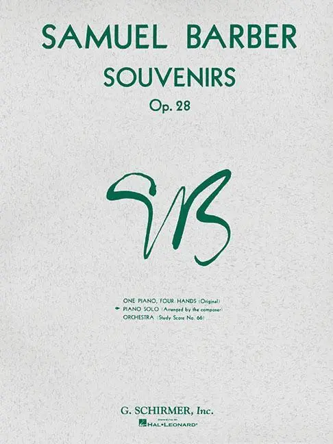Cover: 9781458426635 | Souvenirs | Piano Solo | Samuel Barber | Taschenbuch | Buch | Englisch