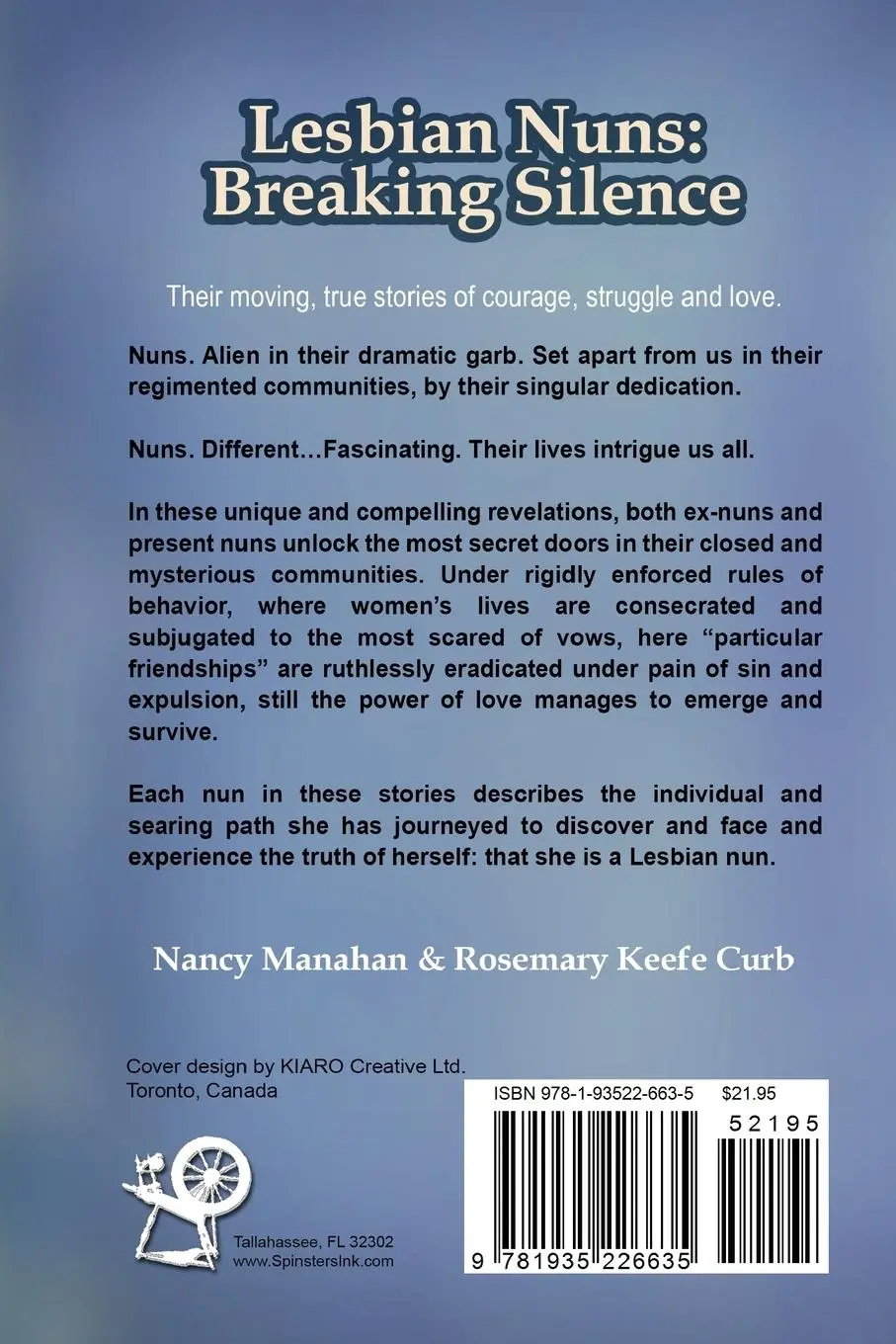 Rückseite: 9781935226635 | Lesbian Nuns | Breaking Silence | Nancy Manahan (u. a.) | Taschenbuch