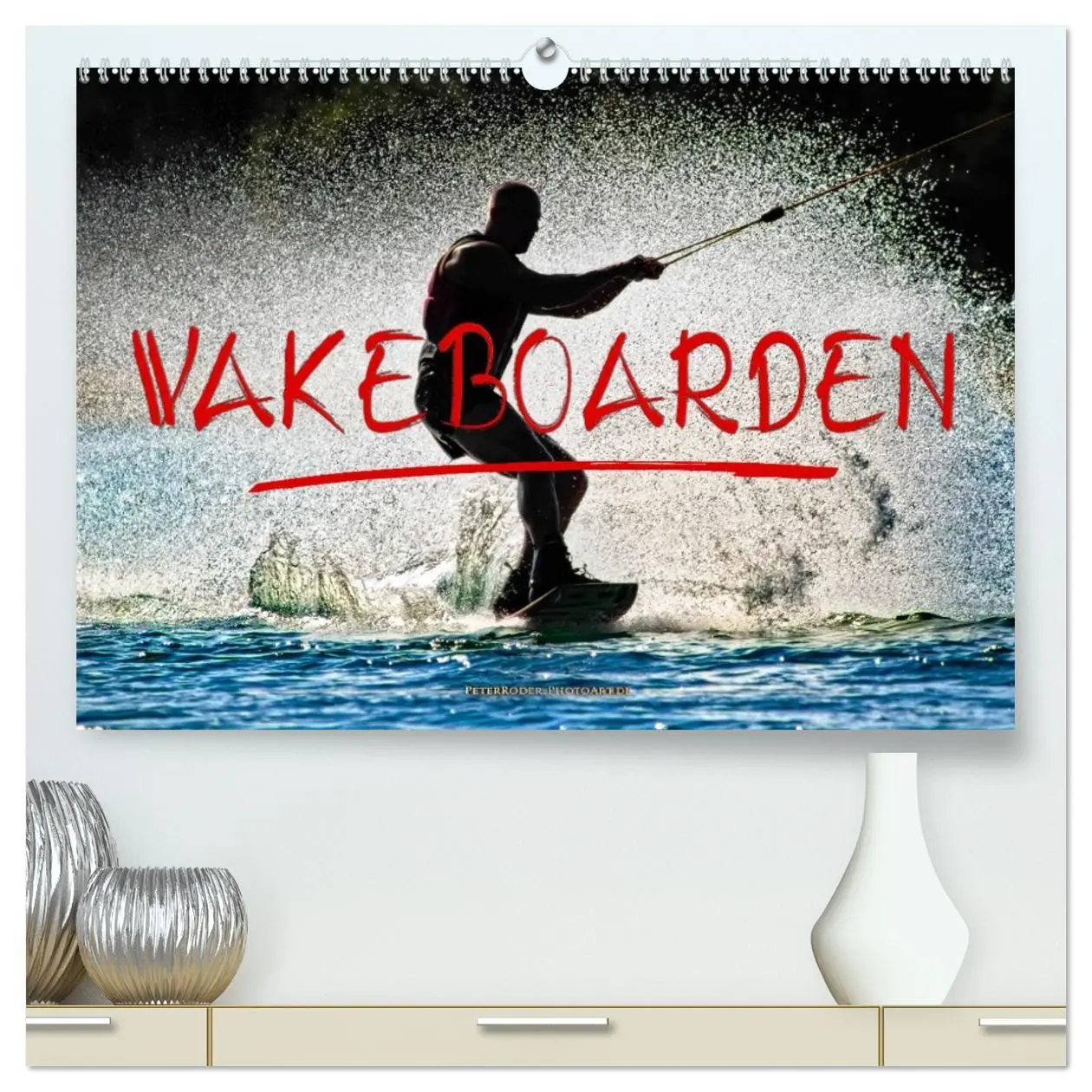 Cover: 9783457856635 | Wakeboarden (hochwertiger Premium Wandkalender 2026 DIN A2 quer),...