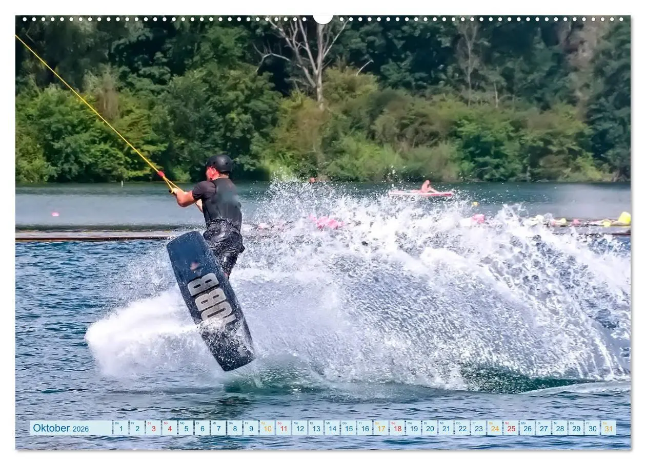 Bild: 9783457856635 | Wakeboarden (hochwertiger Premium Wandkalender 2026 DIN A2 quer),...