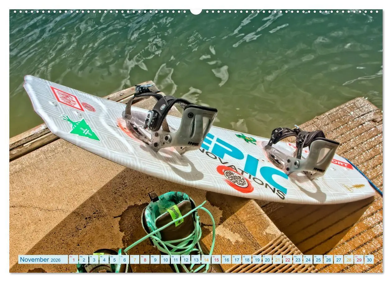Bild: 9783457856635 | Wakeboarden (hochwertiger Premium Wandkalender 2026 DIN A2 quer),...