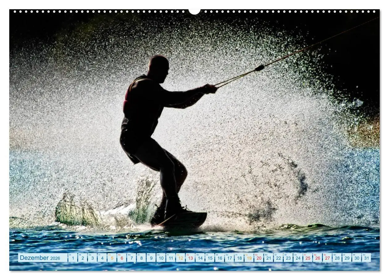Bild: 9783457856635 | Wakeboarden (hochwertiger Premium Wandkalender 2026 DIN A2 quer),...