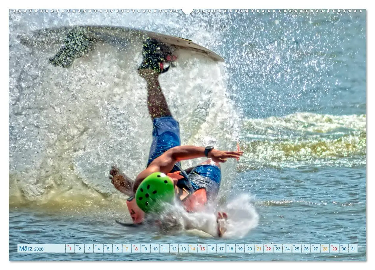 Bild: 9783457856635 | Wakeboarden (hochwertiger Premium Wandkalender 2026 DIN A2 quer),...