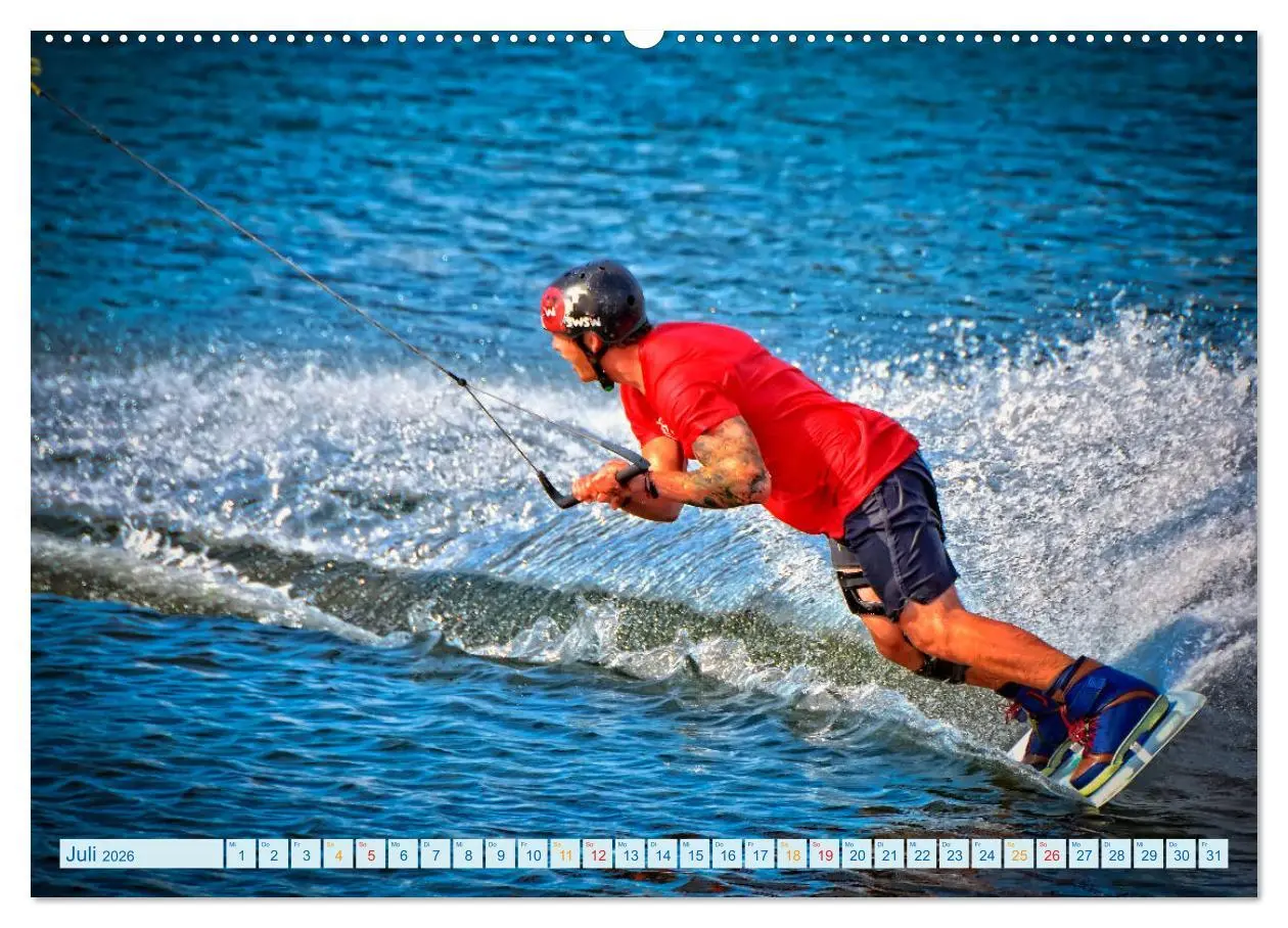 Bild: 9783457856635 | Wakeboarden (hochwertiger Premium Wandkalender 2026 DIN A2 quer),...