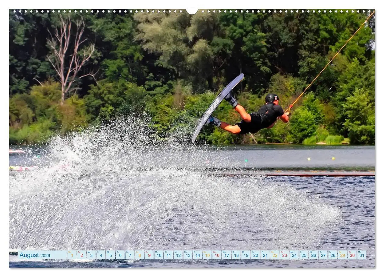 Bild: 9783457856635 | Wakeboarden (hochwertiger Premium Wandkalender 2026 DIN A2 quer),...