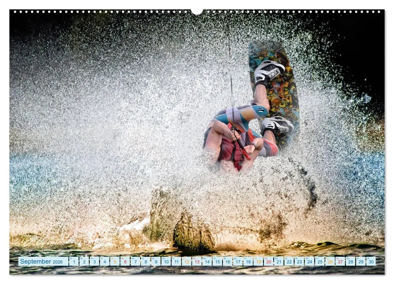 Bild: 9783457856635 | Wakeboarden (hochwertiger Premium Wandkalender 2026 DIN A2 quer),...