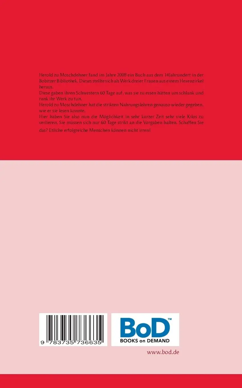 Rückseite: 9783735736635 | Die Diät der Hexen | Abnehmen wie im Mittelalter | Moschdehner | Buch