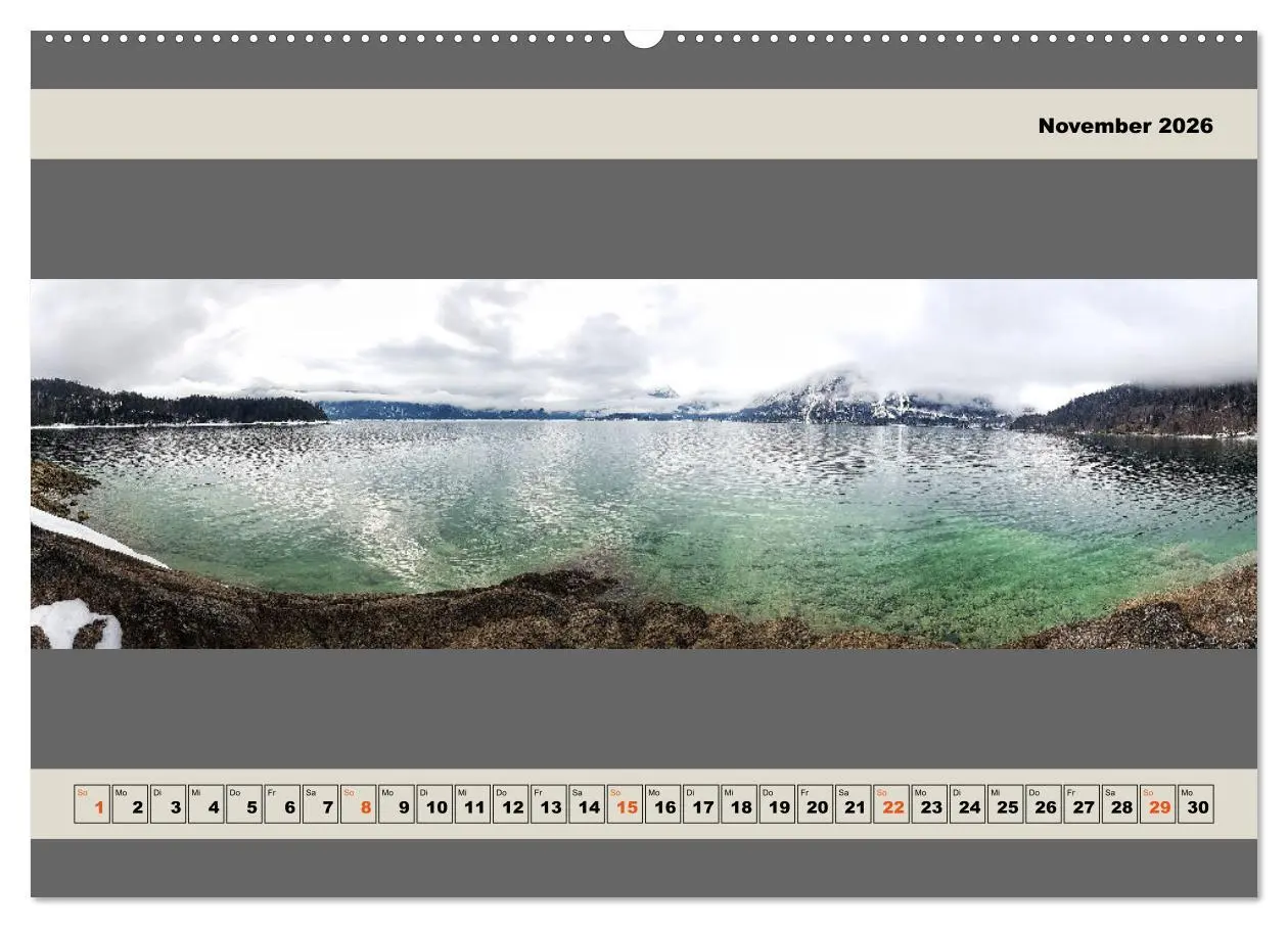Bild: 9783457606735 | Walchensee Panorama (Wandkalender 2026 DIN A2 quer), CALVENDO...