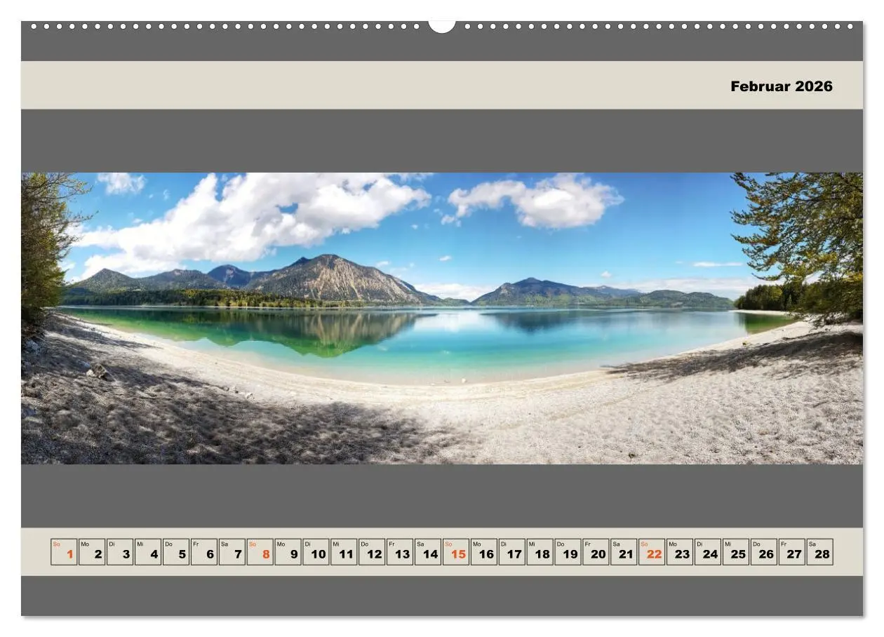 Bild: 9783457606735 | Walchensee Panorama (Wandkalender 2026 DIN A2 quer), CALVENDO...