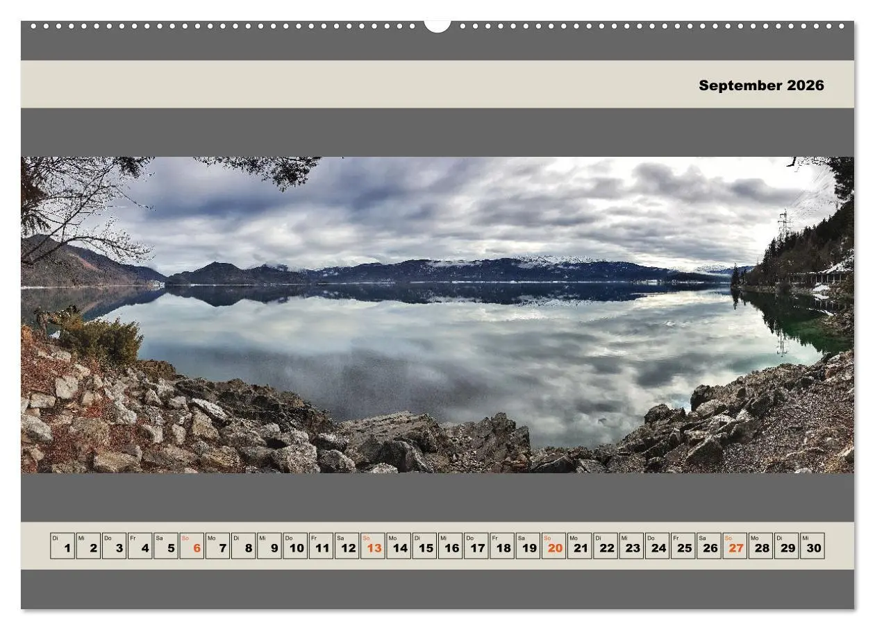 Bild: 9783457606735 | Walchensee Panorama (Wandkalender 2026 DIN A2 quer), CALVENDO...