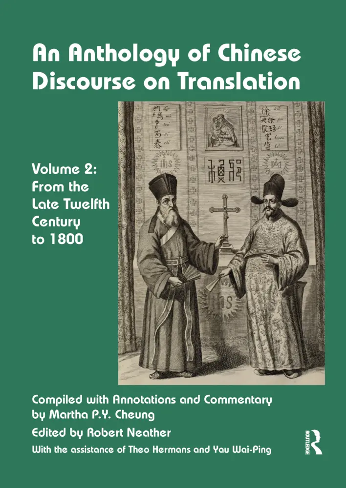 Cover: 9780367736835 | An Anthology of Chinese Discourse on Translation (Volume 2) | Cheung