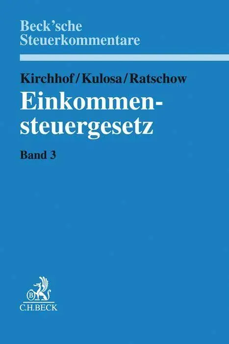 Cover: 9783406726835 | Einkommensteuergesetz 3: §§ 26 bis 109 | Beck'sche Steuerkommentare