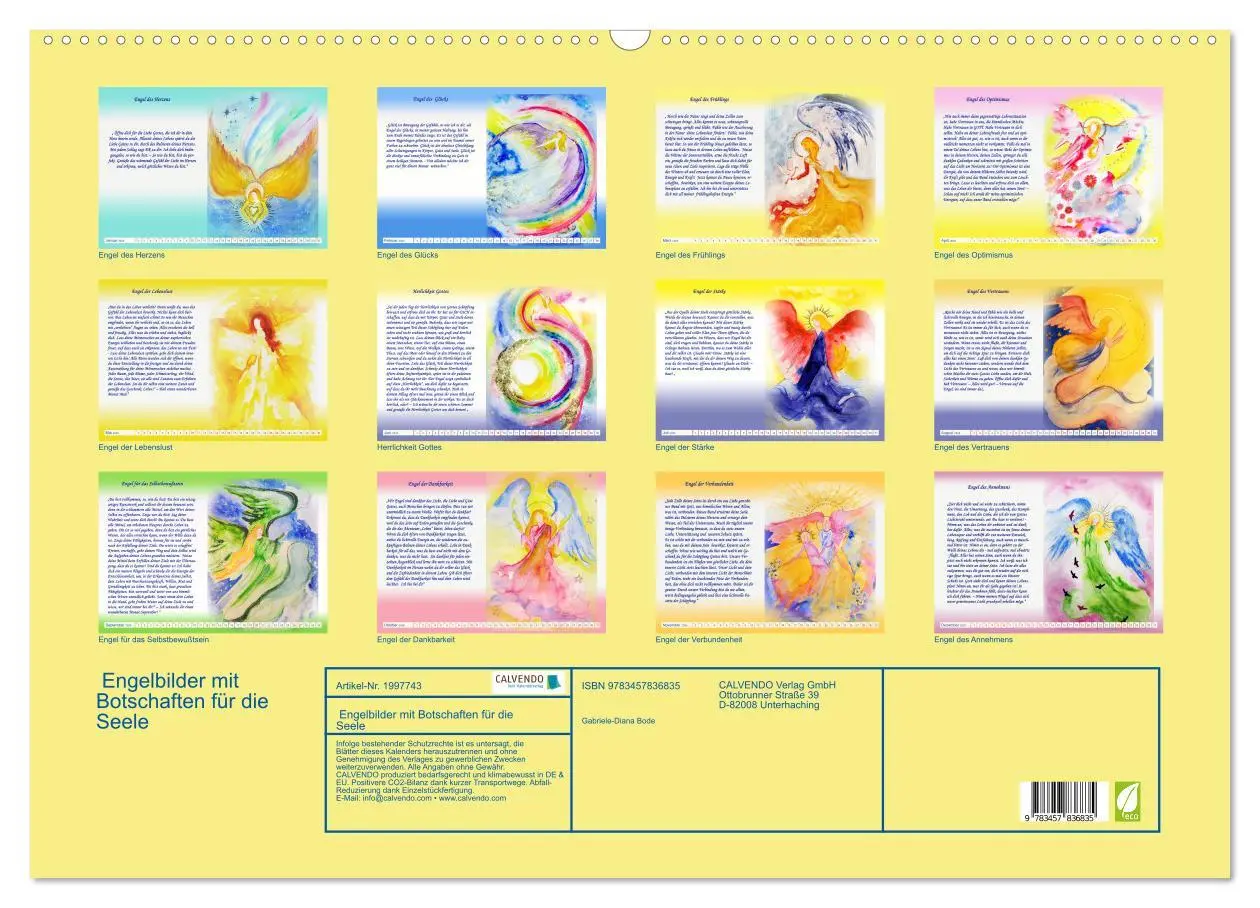 Bild: 9783457836835 | Engelbilder mit Botschaften für die Seele (Wandkalender 2026 DIN A2...