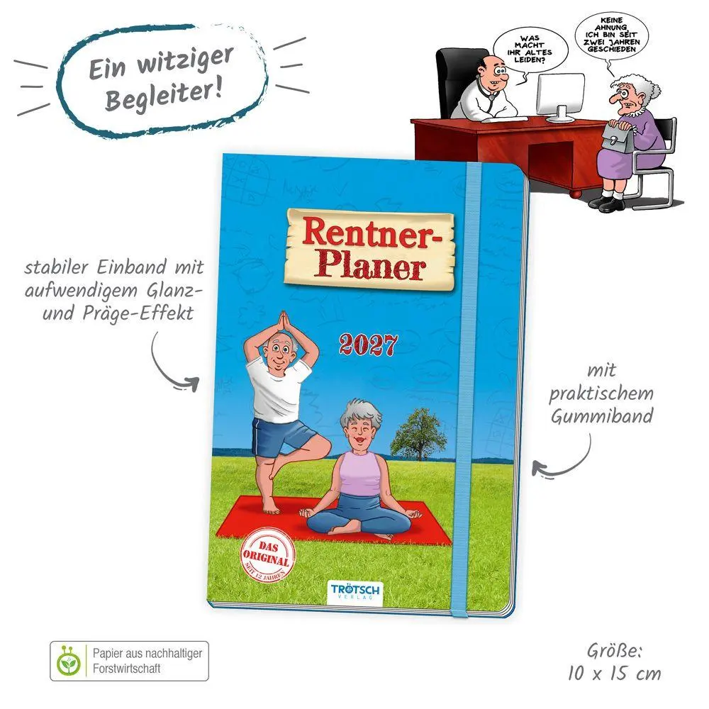 Bild: 9783988026835 | TRÖTSCH - Buchkalender Rentnerplaner 2027 | KG | Kalender | 160 S.