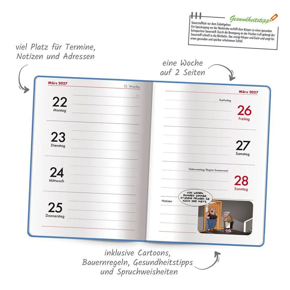 Bild: 9783988026835 | TRÖTSCH - Buchkalender Rentnerplaner 2027 | KG | Kalender | 160 S.