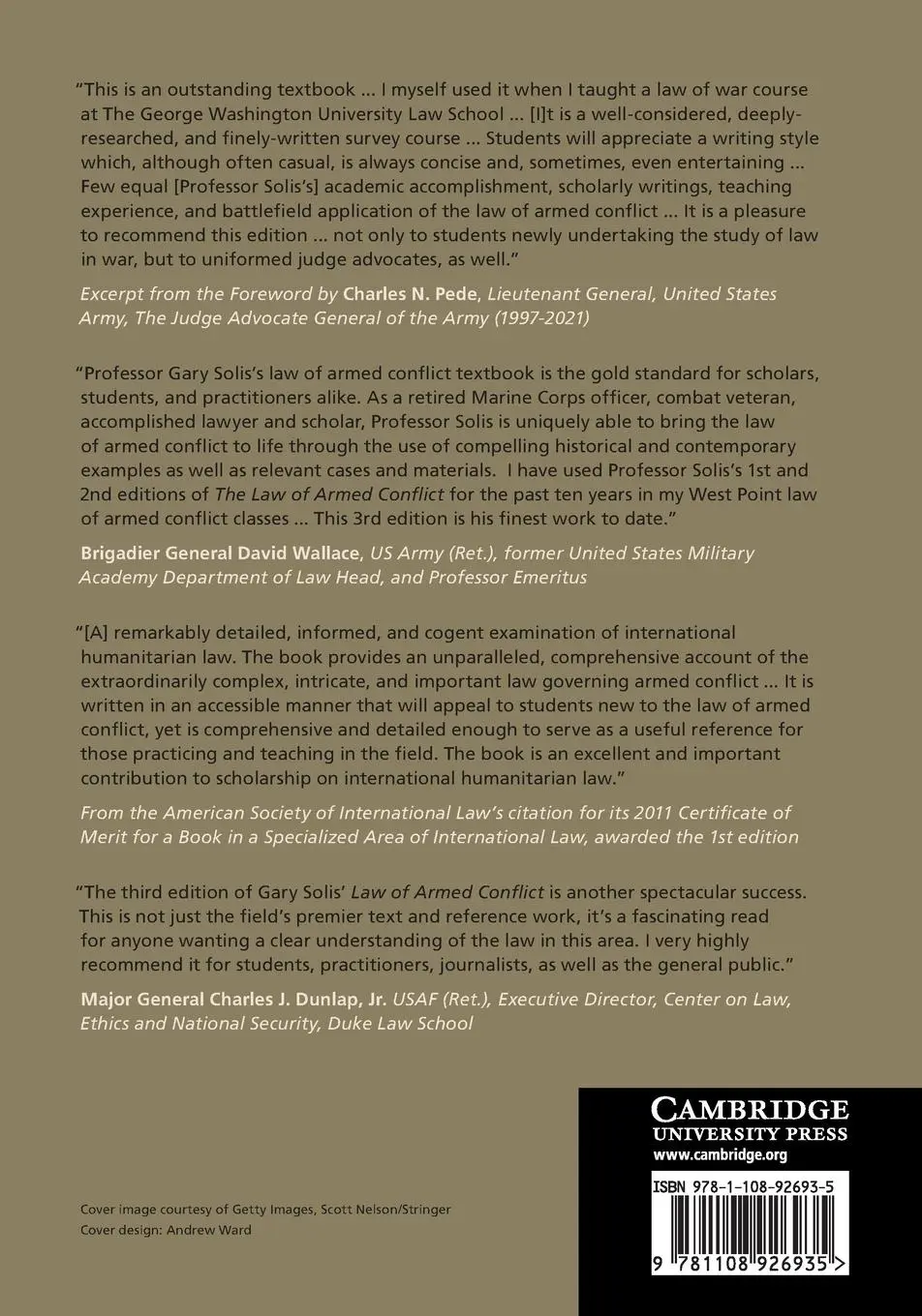Rückseite: 9781108926935 | The Law of Armed Conflict | International Humanitarian Law in War